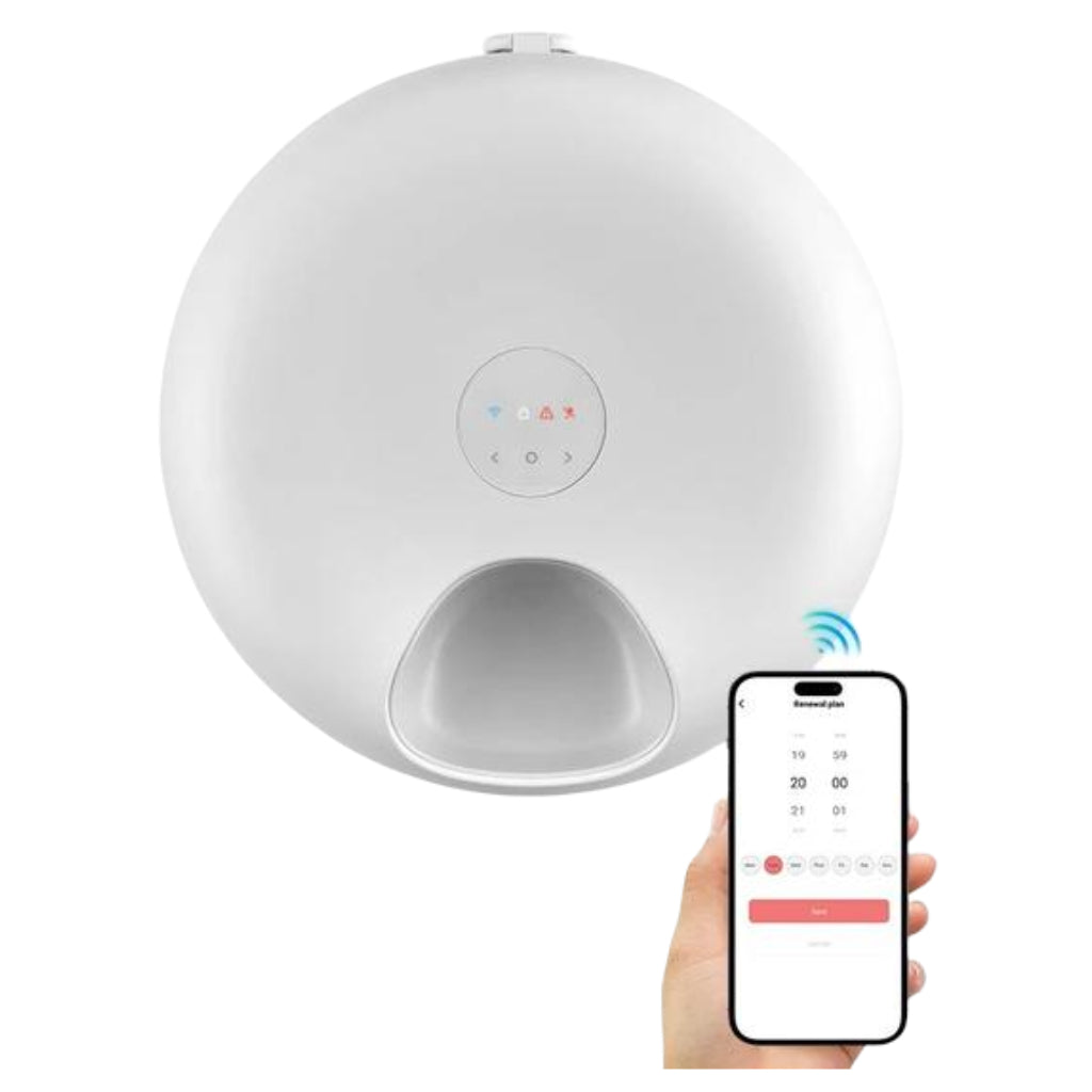 Distributeur de croquette chat chien automatique contrôle App wifi nourriture humide réfrigéré sans fils 6 repas