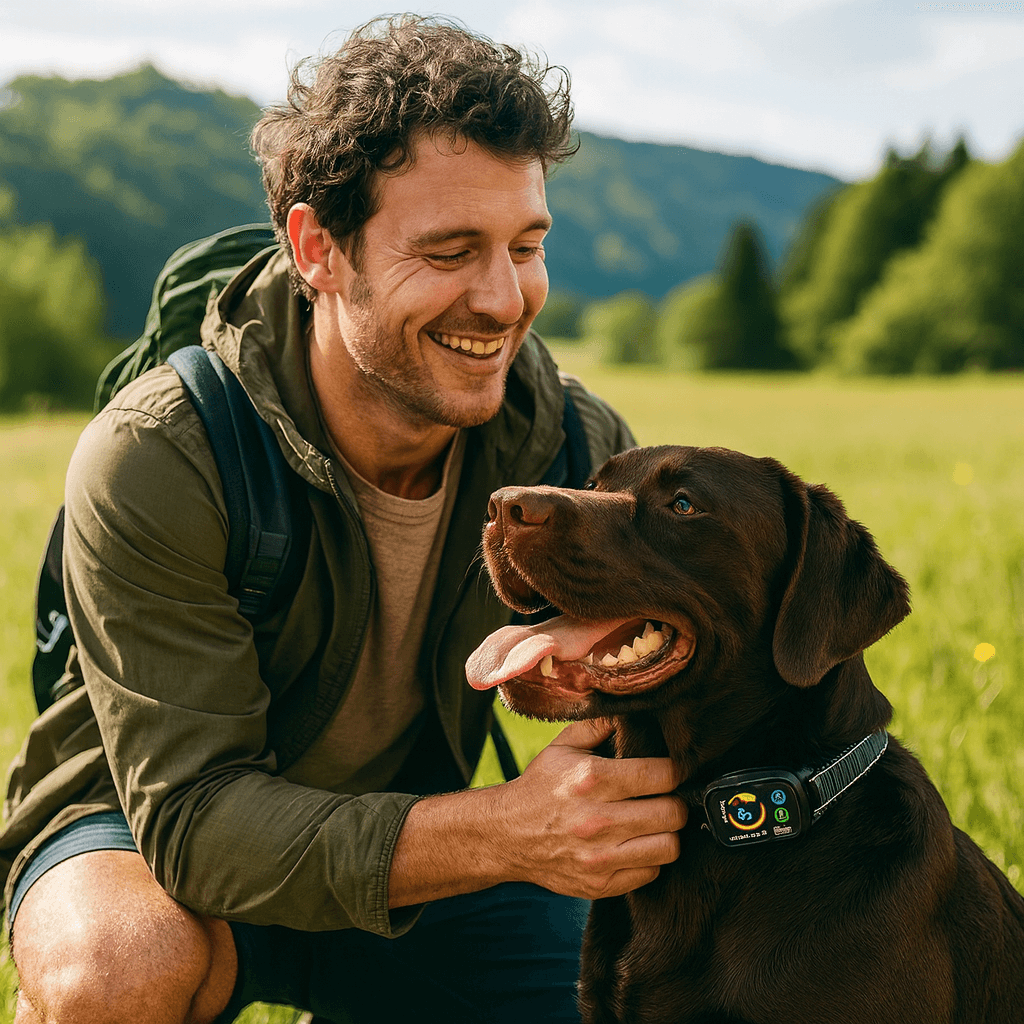 Collier anti aboiement petit gros chien modes bip vibration forte détection intelligente des aboiement avec IA étanche IP67