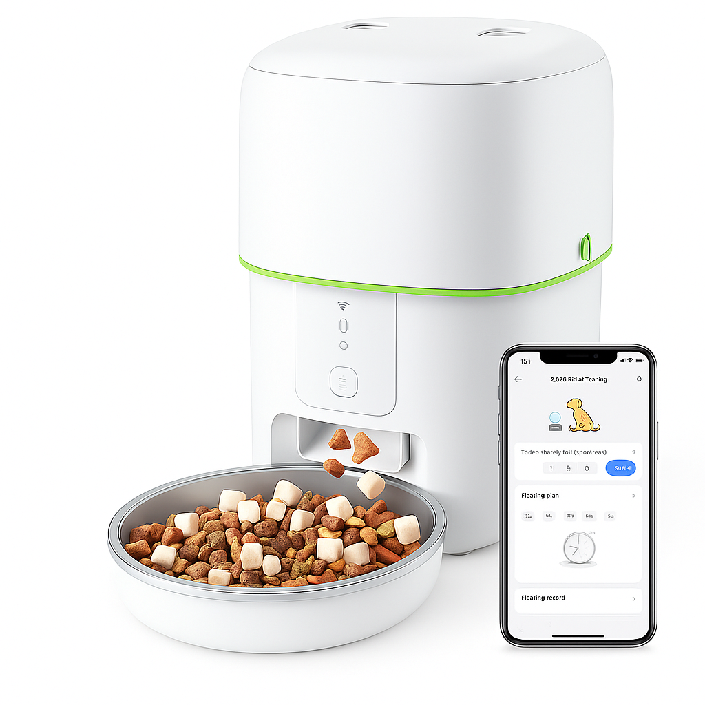 Distributeur de croquette pour chat automatique 2L contrôle App WiFi  2.4GHz/5GHz