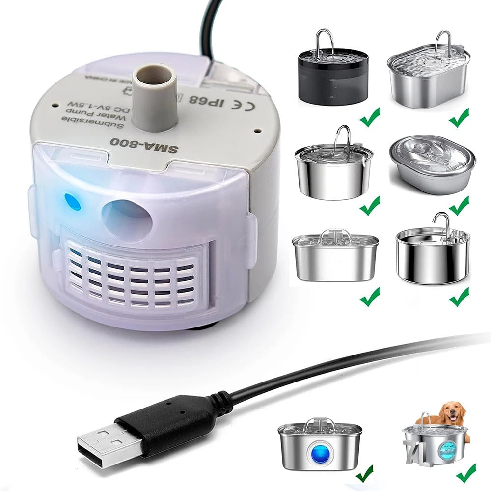 Fontaine à eau-Pompe Ultrasilencieuse compatible tout fontaines automatiques