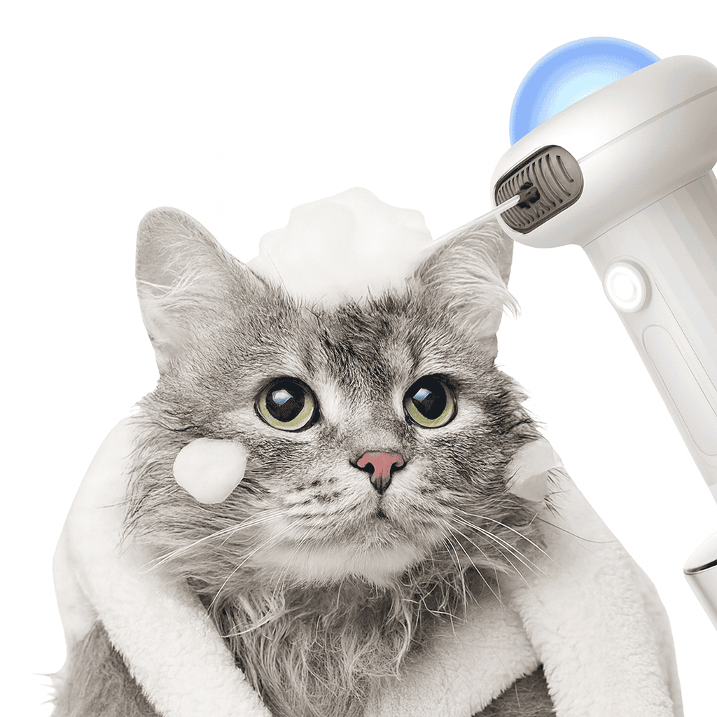 Distributeur de savon Automatique chien chat, pulvérisateur de Mousse Rechargeable étanche 400 ml